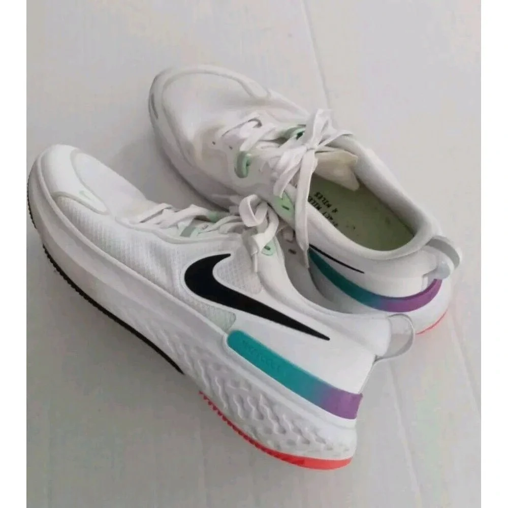 Nike React Miler White Teal Purple Running Shoes CW1778-103